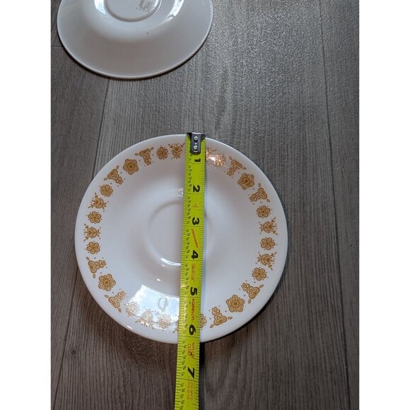 Corelle Butterfly Gold Saucer Plates Set Of 4 - Picture 4 of 4